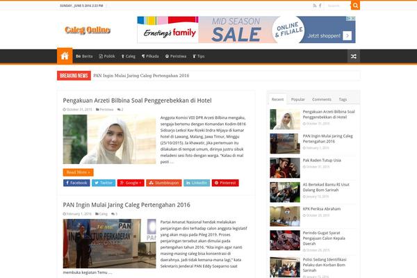 Sahifa theme site design template sample