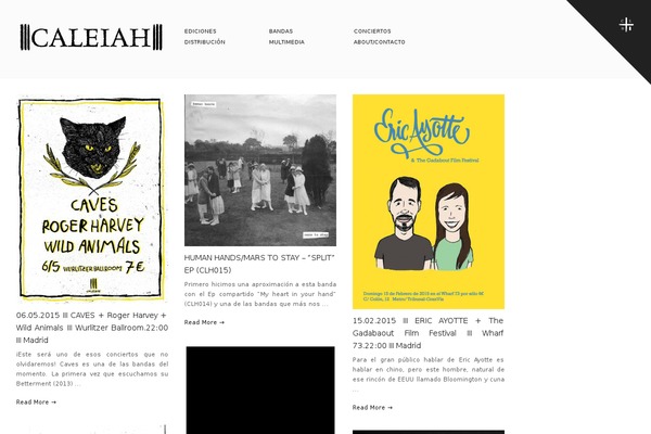 caleiah.com site used WP Brick + Mason