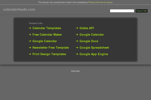 calendarfeeds.com site used Wp-ultrafire