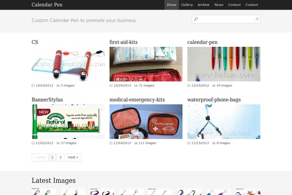 News theme site design template sample