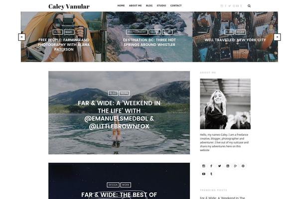 Site using Alpine PhotoTile for Tumblr plugin