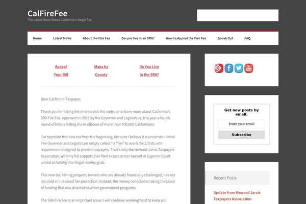 calfirefee.com site used Pixeldom-lite