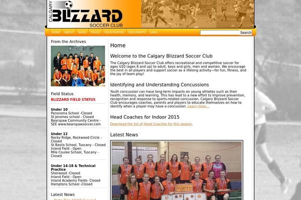 calgaryblizzard.com site used All Orange