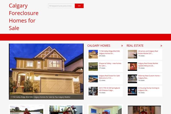 calgaryforeclosurehomesforsale.ca site used Vidpress