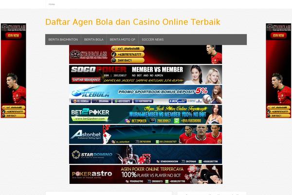 Bloggie theme site design template sample