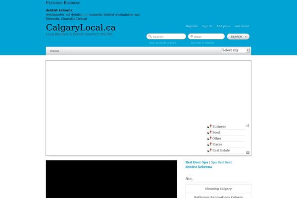 GeoPlaces theme site design template sample
