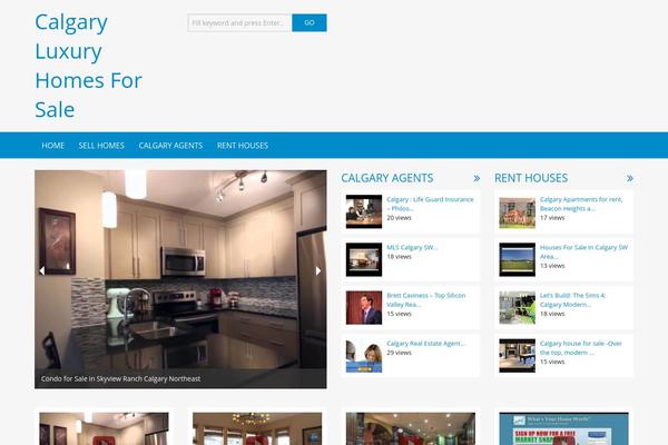calgaryluxuryhomesforsale.ca site used Vidpress