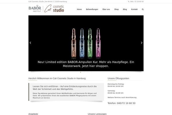 cali-cosmetic-studio.de site used Babor-theme-2