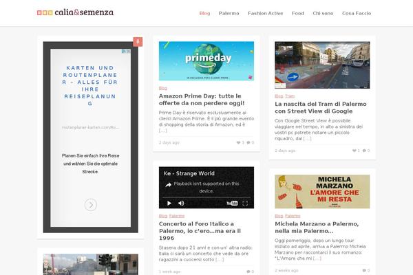 Malina theme site design template sample