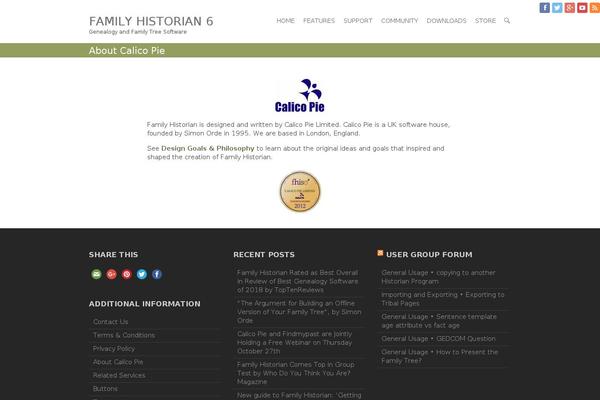 Site using Section Page plugin