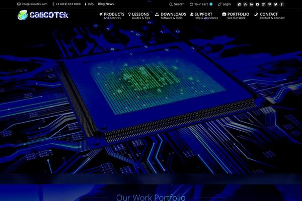 The7 theme site design template sample