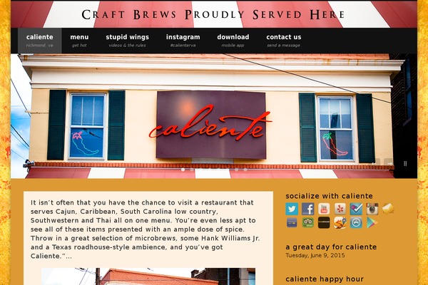 calienterichmond.com site used Typesolid