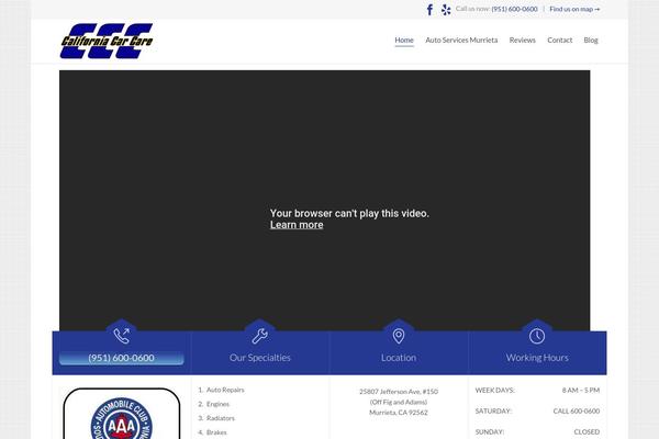 Auto Repair theme site design template sample