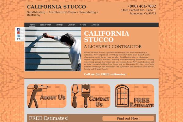 Frontend theme site design template sample