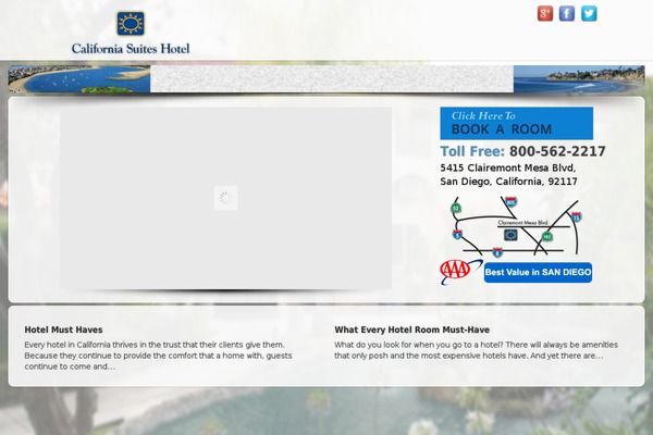 California theme site design template sample