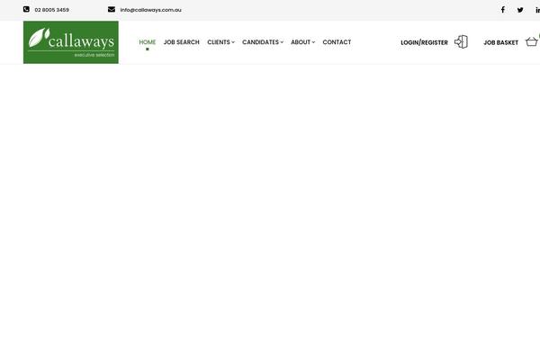callaways.com.au site used Wp-recruitment