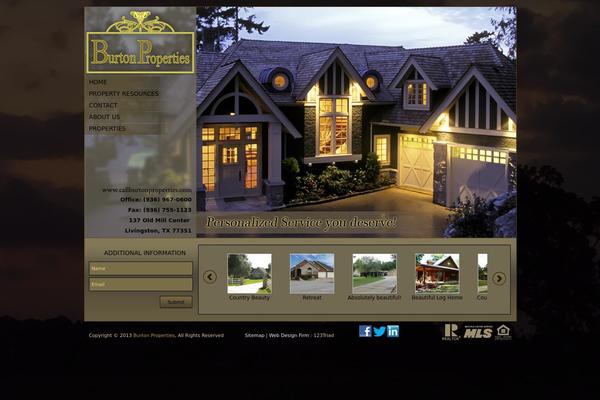 callburtonproperties.com site used Realtorpress