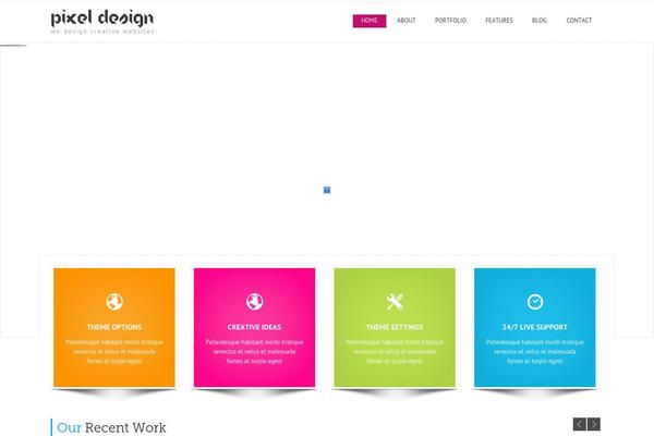 Pixel Design theme site design template sample
