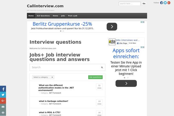 callinterview.com site used MyKnowledgeBase