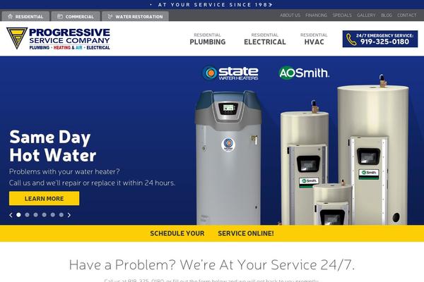 Progressive theme site design template sample