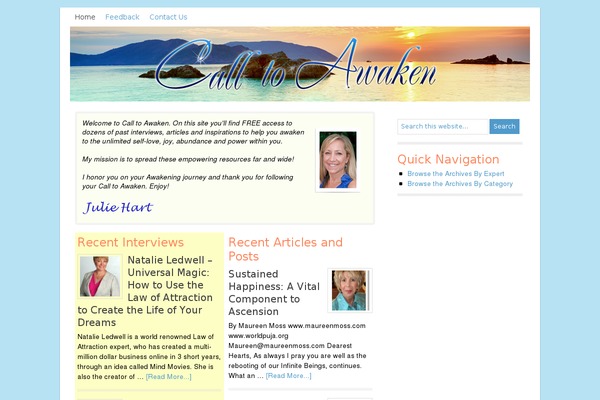 calltoawaken.com site used Lifestyle