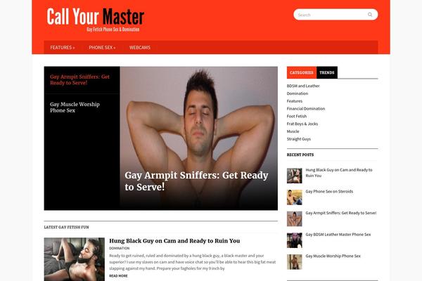Gazeti theme site design template sample