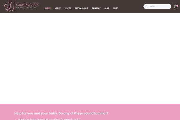 calmingcolic.com site used Affinity