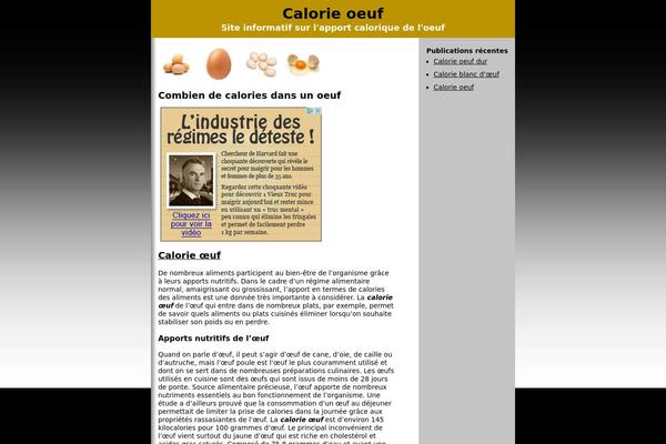 calorieoeuf.com site used Clickbump_wp3