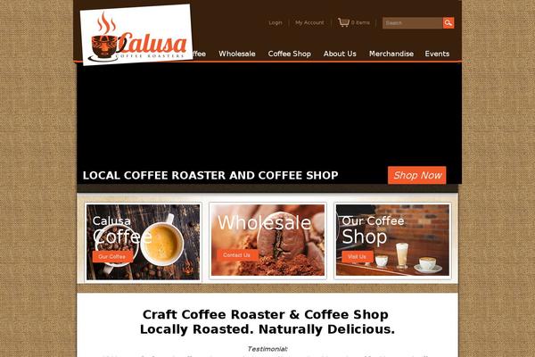 Coffee theme site design template sample