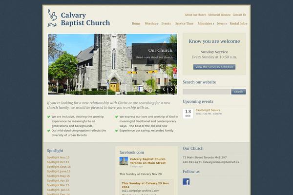 Ecclesia theme site design template sample