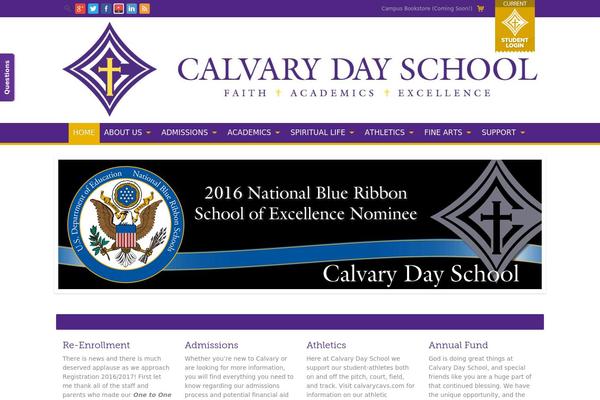 Campus theme site design template sample