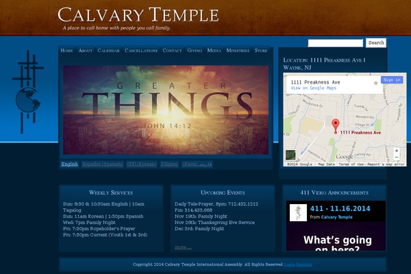 Site using Thechurchco plugin