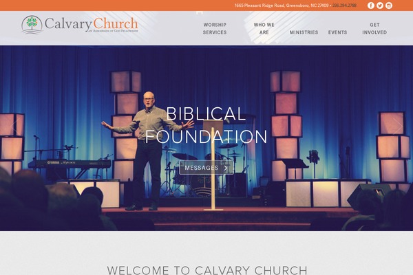 Calvary theme site design template sample