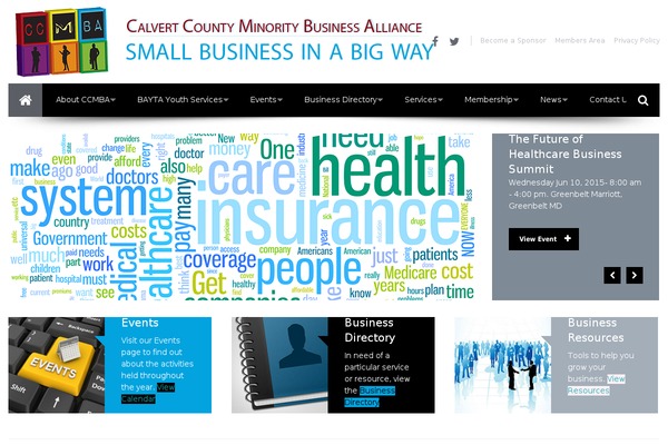 Cacoon theme site design template sample