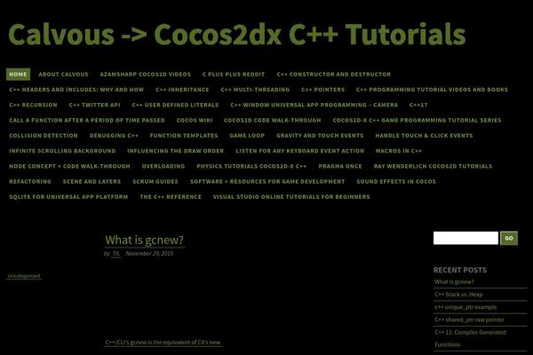 calvous.com site used Written