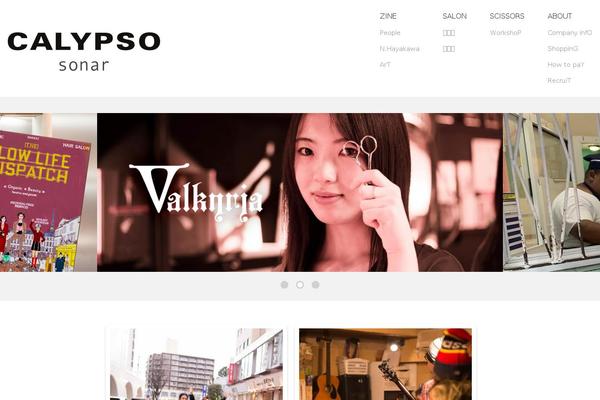 Calypso theme site design template sample