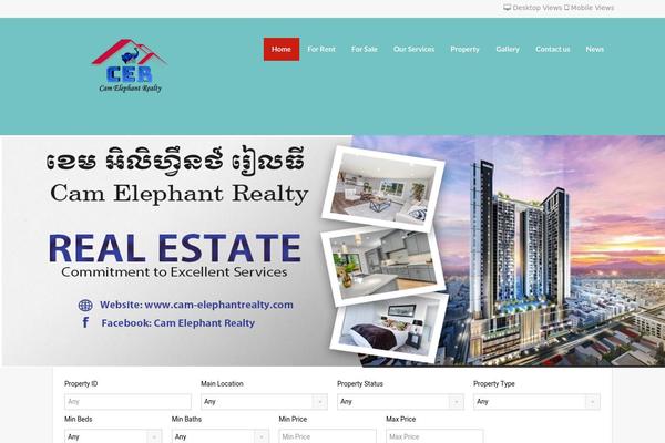 cam-elephantrealty.com site used Realhomes Theme