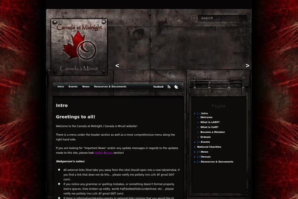 Site using Collapsing Pages plugin