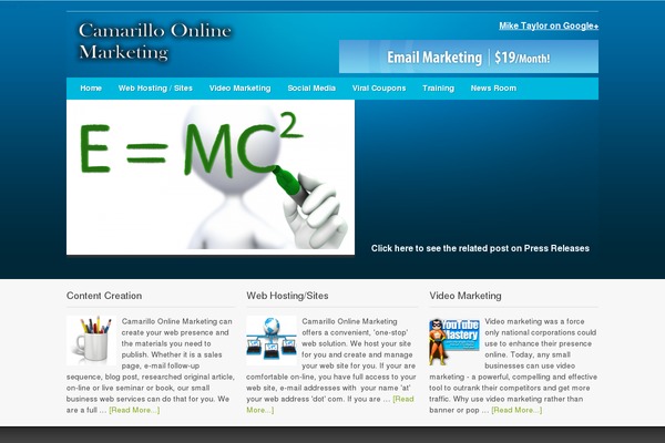 Metric theme site design template sample