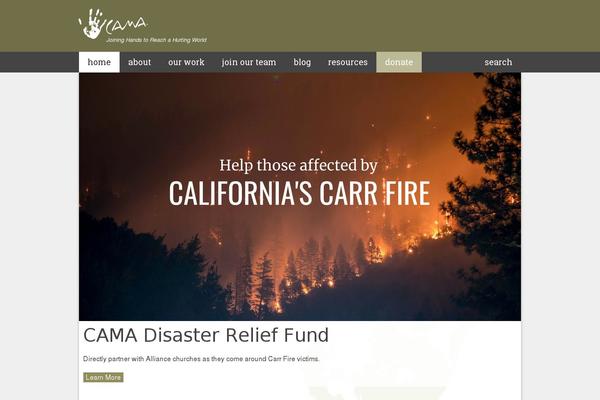camaservices.org site used Cama-wp-theme