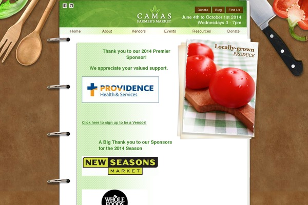camasfarmersmarket.org site used Cfm