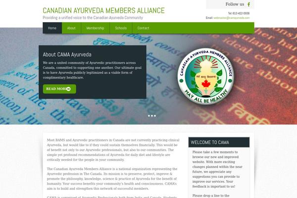 camayurveda.com site used Skt-bizness-pro