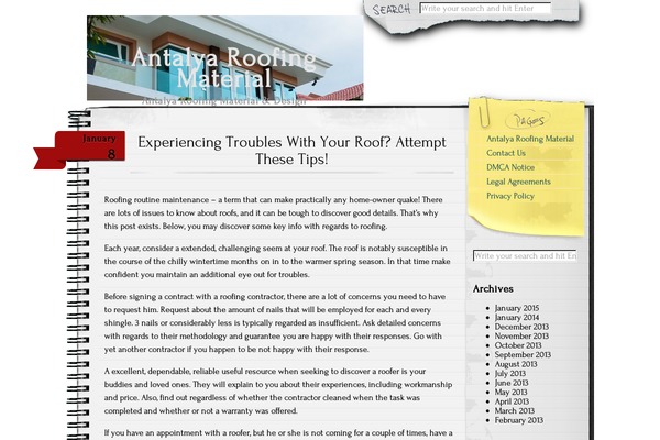 Anarcho Notepad theme site design template sample
