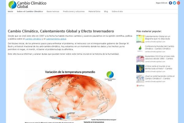 cambioclimaticoglobal.com site used MagazineBook