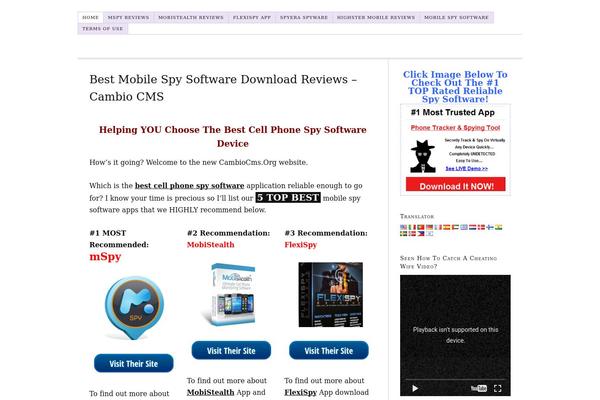 cambiocms.org site used Thesis