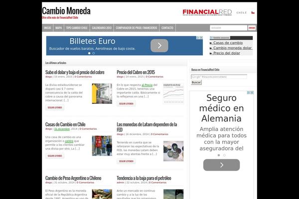 Financialred theme site design template sample