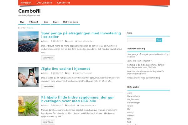 MesoColumn theme site design template sample