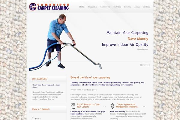 cambridgecarpetcleaning.com site used Cleancorp