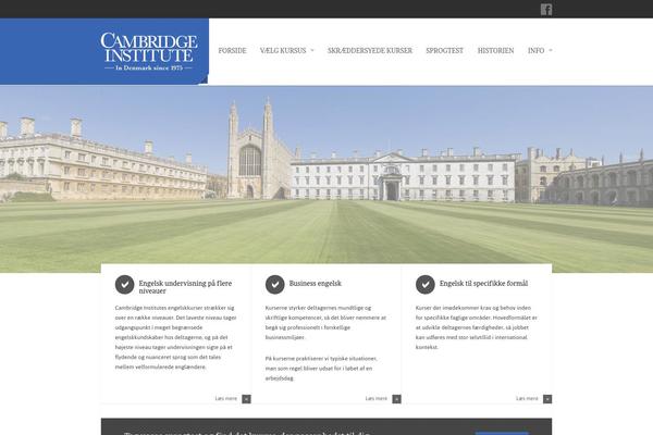 cambridgeinstitute.dk site used Devvine