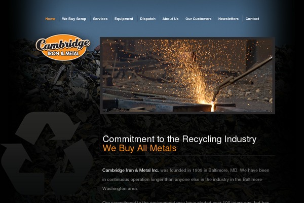 Cambridge theme site design template sample